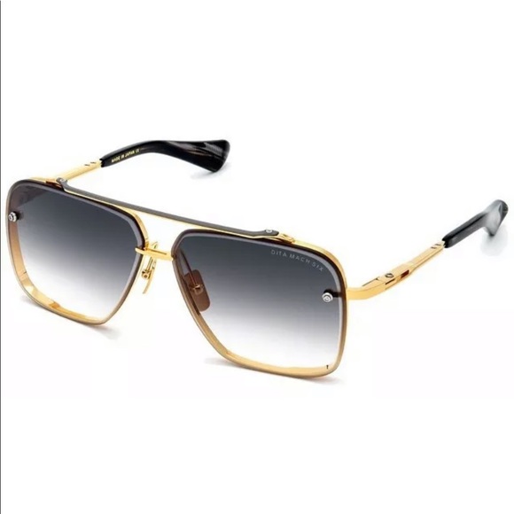 DITA Other - DITA Mach Six DTS121-01 Yellow Gold Titanium Gray Gradient Lens Authentic
